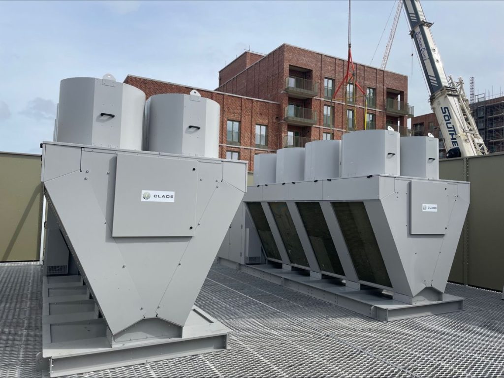 Rooftop air source heat pumps